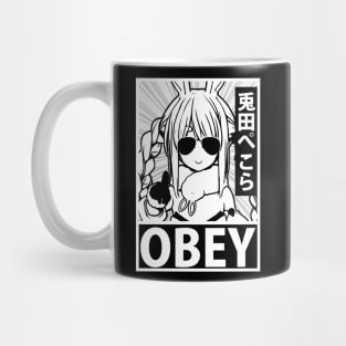 Obey to Pekora Mug